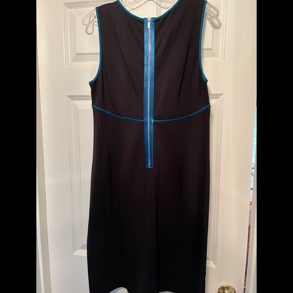 Professional Ann Taylor Sheath Dress Color Blocking Size 10 - Picture 2 of 7